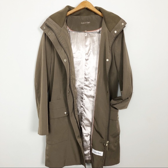 Calvin Klein Jackets & Blazers - Calvin Klein Hooded Rain Trench Coat / Jacket